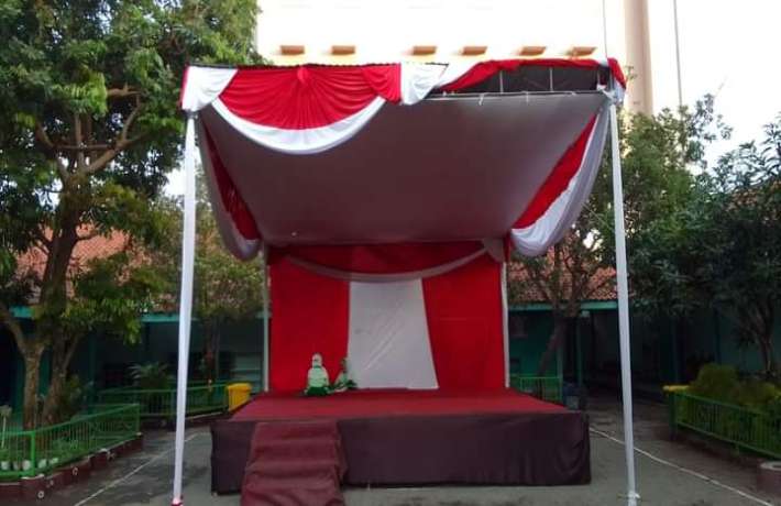 Persiapan Gebyar HUT RI ke 78 di SD Al Irsyad 02 Cilacap