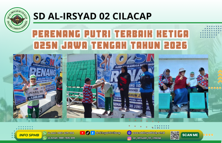 Perenang Putri Terbaik Ketiga O2SN Jawa Tengah Tahun 2026
