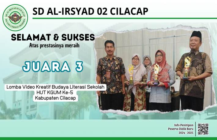 Sukses Menyabet Peringkat 3 Video Kreatif Budaya Literasi Sekolah